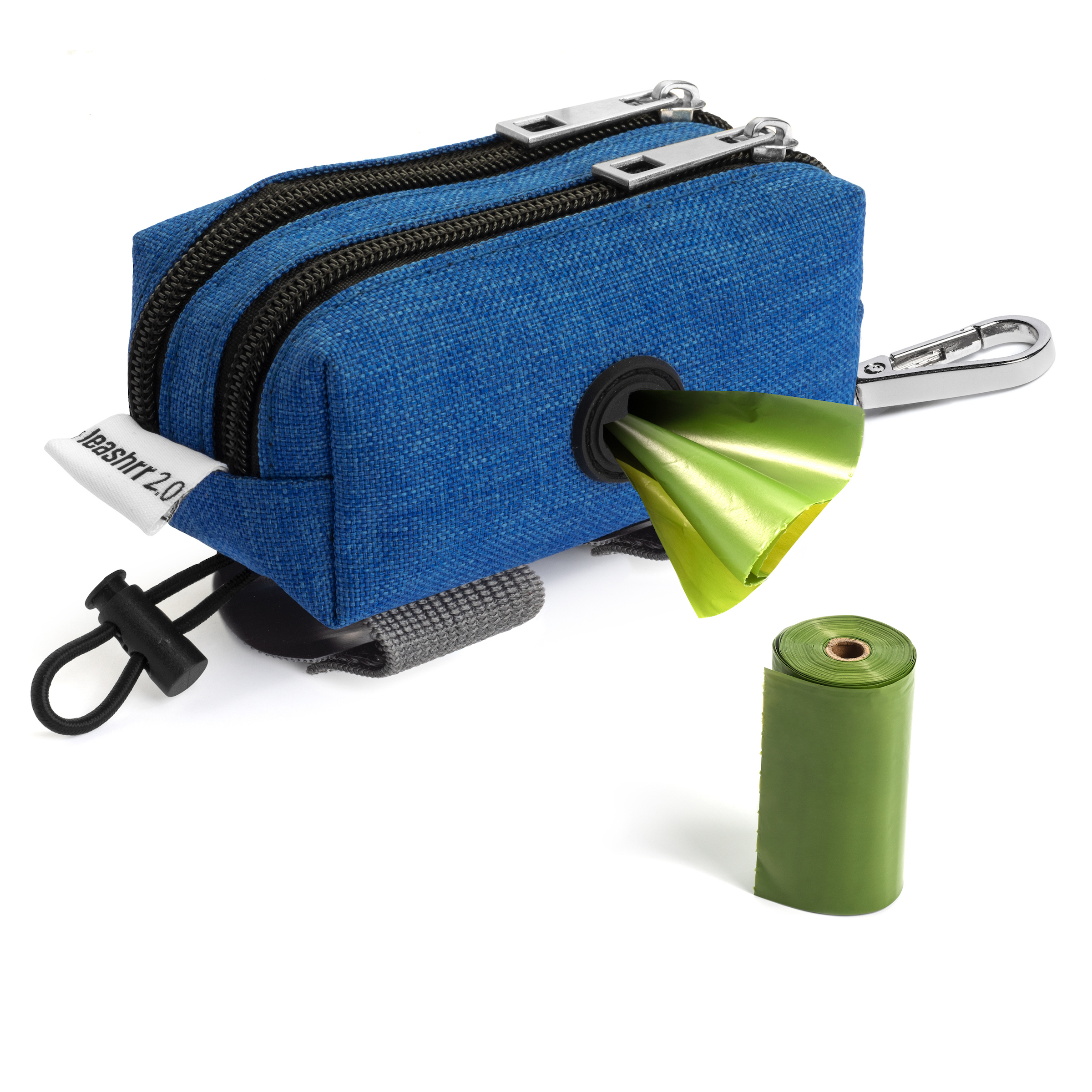 Blue Dog Poop Bag Dispenser and Treat Holder