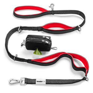 red no pull dog leash by leashrr 2.0